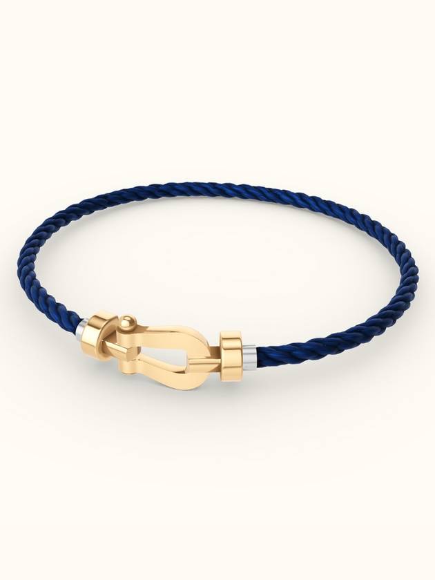 Posten bracelet medium yellow gold navy blue 0B0069 6B1059 - FRED - BALAAN 1