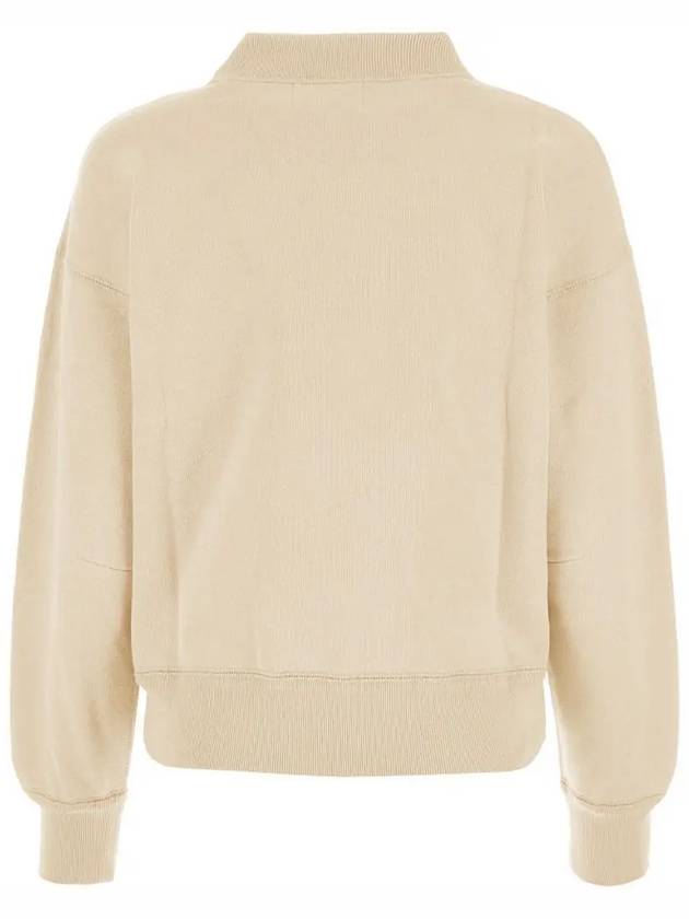 Moby Logo Print Sweatshirt Beige - ISABEL MARANT - BALAAN 4