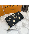 Zippy Monogram Long Wallet Black Beige - LOUIS VUITTON - BALAAN.