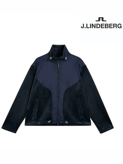 Showcase High Neck Zip-Up Jacket Navy - J.LINDEBERG - BALAAN 2