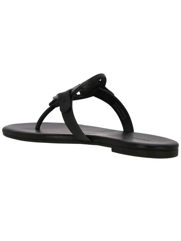 Miller Soft Leather Flip Flops Perfect Black - TORY BURCH - BALAAN 5