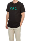 VPC Logo Organic Cotton Short Sleeve T-Shirt Black - A.P.C. - BALAAN 7