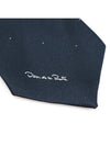 Navy polyester dot pattern tie - OSCAR DE LA RENTA - BALAAN 6