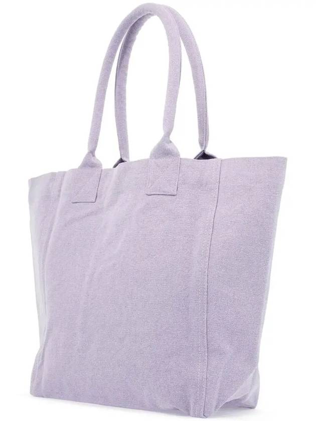 Yenky Embroidered Logo Small Tote Bag Lilac - ISABEL MARANT - BALAAN 4