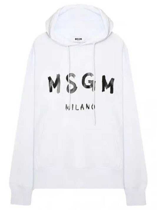 Brushed Logo Hooded Sweatshirt Men - MSGM - BALAAN 1