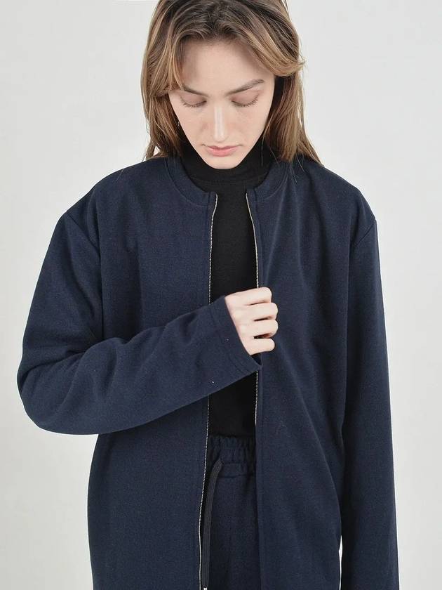 Essential Round Cardigan Zip Up Navy - CHANCE'S NOI - BALAAN 3