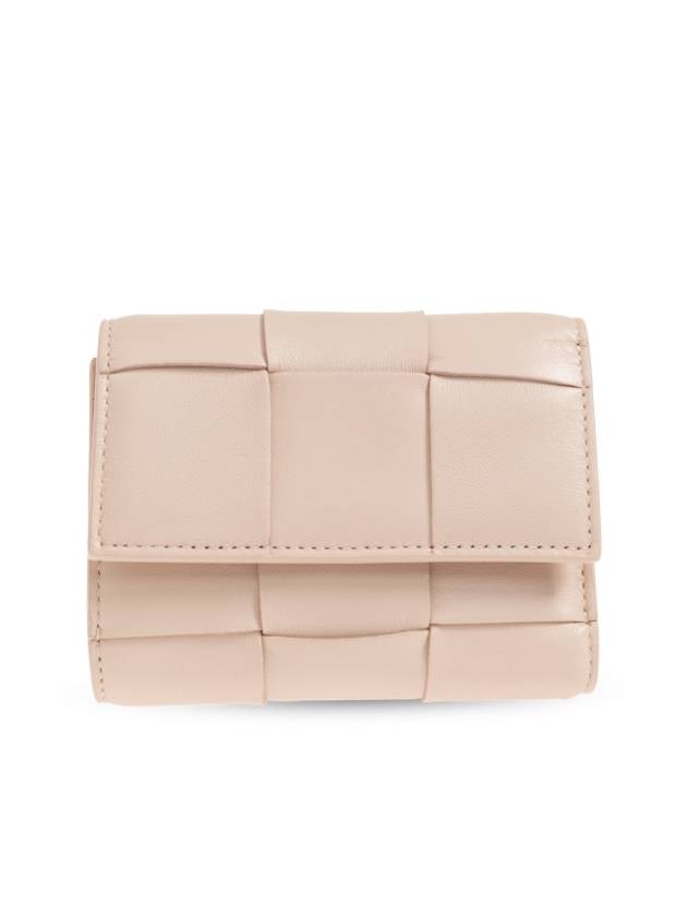 Cassette Tri-Fold Zipper Half Wallet Pink - BOTTEGA VENETA - BALAAN 2