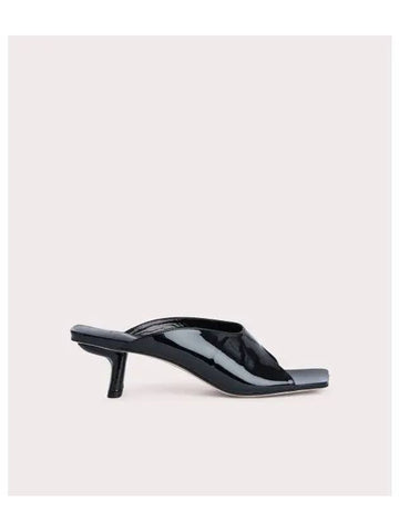 Huston Patent Leather Sandal Heels Black - BY FAR - BALAAN 1