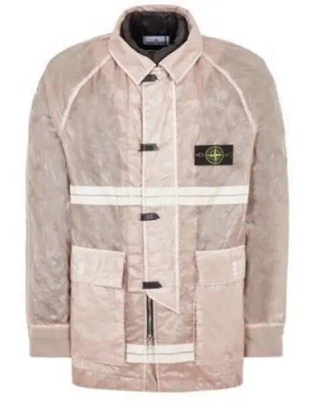 Microfelt Ripstop Cover Down Jacket Rose Quartz - STONE ISLAND - BALAAN 2