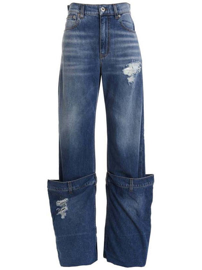 Turn-Up Denim Jeans Blue - JW ANDERSON - BALAAN 2