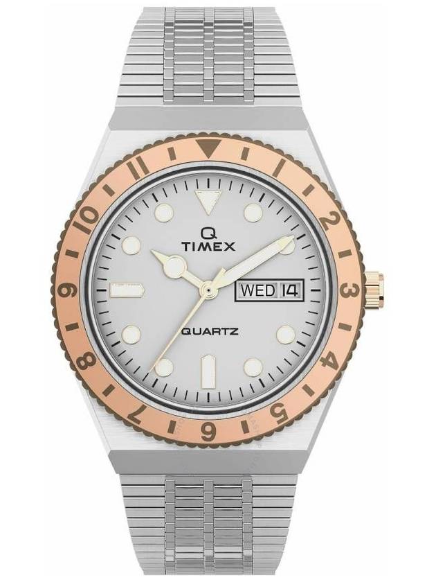 Timex Q Quartz Silver Dial Ladies Watch TW2U95600VQ - TIMEX - BALAAN 1