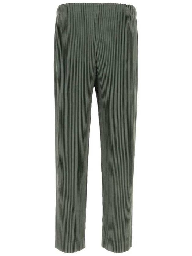 Monthly Color October Straight Pants Moss Green - ISSEY MIYAKE - BALAAN 2