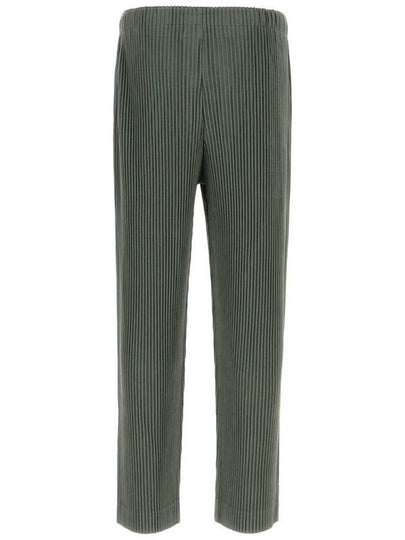 Monthly Color October Straight Pants Moss Green - ISSEY MIYAKE - BALAAN 2