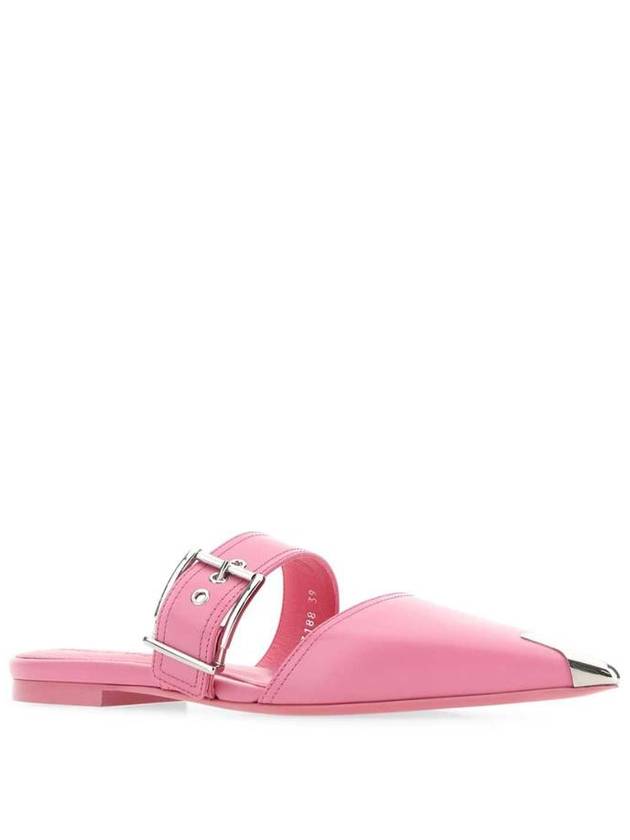 Punk Stud Toe Flat Mules Pink - ALEXANDER MCQUEEN - BALAAN 3