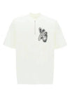 Men's Y 3 Short Sleeve T-Shirt IA3109 OWHITE - YOHJI YAMAMOTO - BALAAN 2