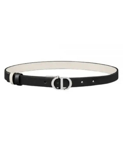 30 Montaigne Reversible Leather Belt Black - DIOR - BALAAN 2