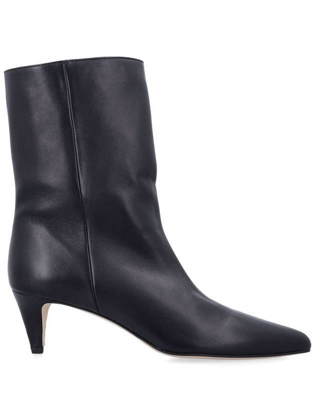 Lysander Lamb Nappa Leather Middle Boots Black - BY FAR - BALAAN 1