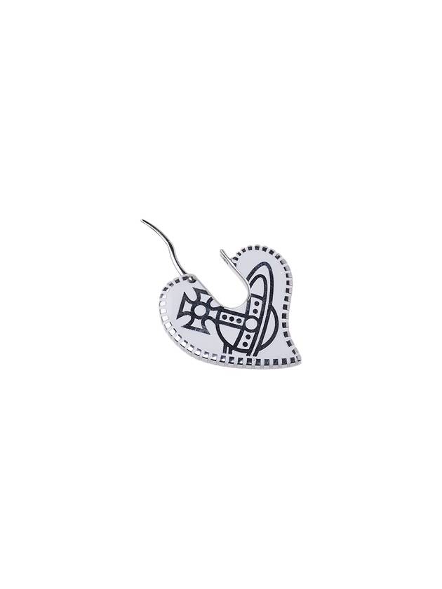 Amanda Heart Earrings White - VIVIENNE WESTWOOD - BALAAN 7