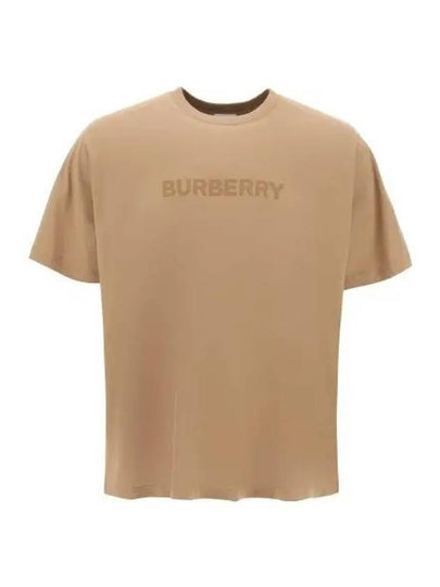 Logo Print Organnic Cotton Short Sleeve T-Shirt Brown - BURBERRY - BALAAN 2