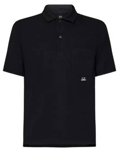 Pocket Polo Shirt Black - CP COMPANY - BALAAN 2