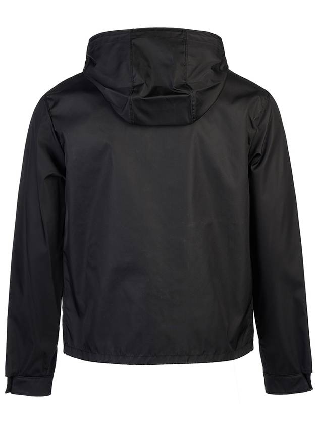 Re-Nylon Hooded Blouson Jacket Black - PRADA - BALAAN 4