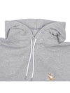 Chillax Fox Patch Classic Hoodie Grey Melange - MAISON KITSUNE - BALAAN 4