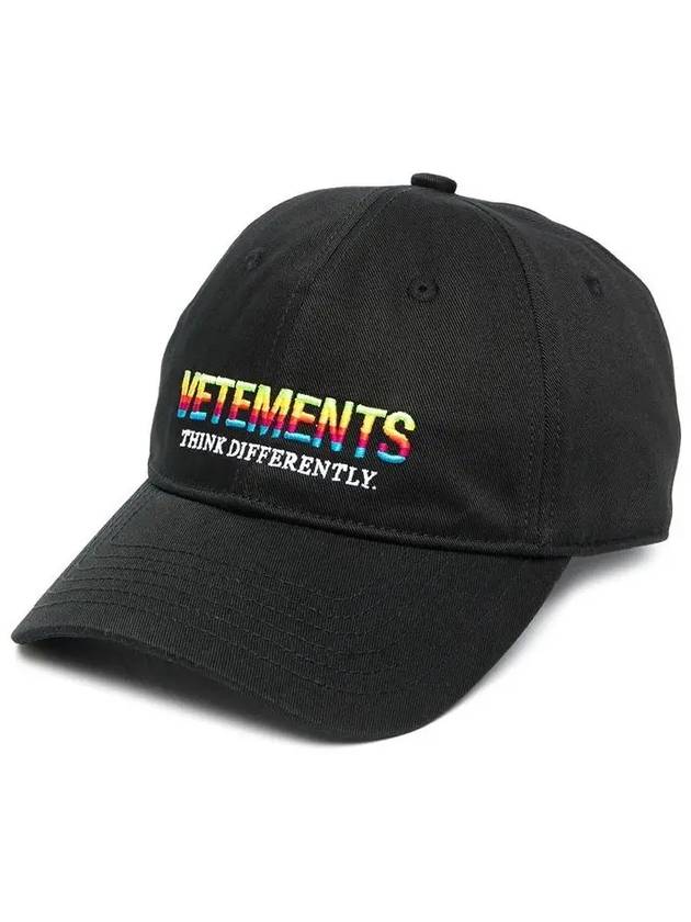 Black rainbow baseball cap UE51CA400B BLACK - VETEMENTS - BALAAN 1