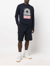 Anthony Burrill Clean Cotton Sweatshirt Navy - MAISON KITSUNE - BALAAN 4