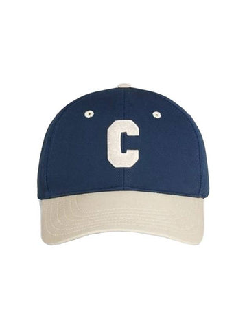 C Initial Ball Cap Navy Beige - CELINE - BALAAN 1