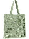 Crochet Tote Bag Aqua - PRADA - BALAAN 5