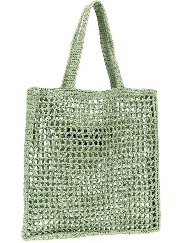 Crochet Tote Bag Aqua - PRADA - BALAAN 5