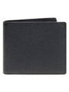 Stitched Bifold Leather Half Wallet Black - MAISON MARGIELA - BALAAN 4