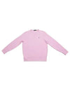 Embroidered Logo Pony Crew Neck Sweatshirt Pink - POLO RALPH LAUREN - BALAAN 2