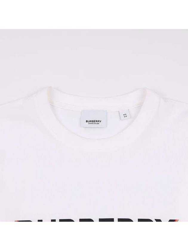 Cotton Short Sleeve T-Shirt White - BURBERRY - BALAAN 4