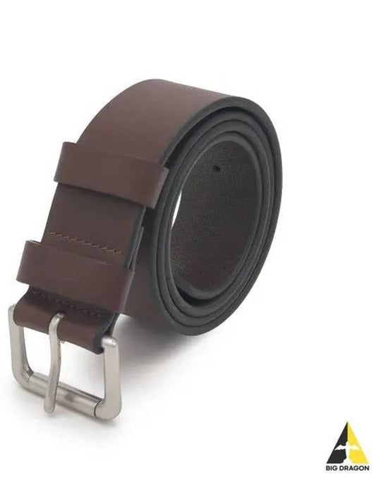 Leather roller buckle belt brown - POLO RALPH LAUREN - BALAAN 1