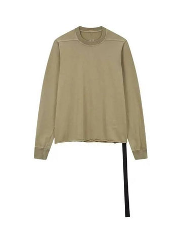 MEN DRKSHDW Roll Hem Crew Neck T-Shirt Olive 271001 - RICK OWENS - BALAAN 1