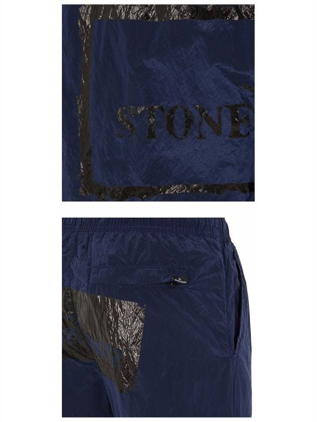 21SS 7415B0992 V0024 Box Logo Swim Pants Blue Navy Men’s Pants TLS - STONE ISLAND - BALAAN 5