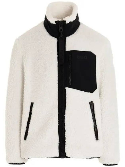 Men's Sagreg Fleece Zip-up Jacket White - MOOSE KNUCKLES - BALAAN 2