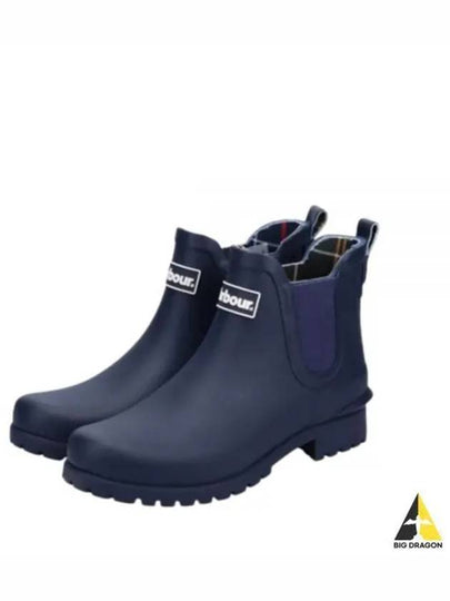 Wilton Wellington Chelsea Rain Boots Navy - BARBOUR - BALAAN 2