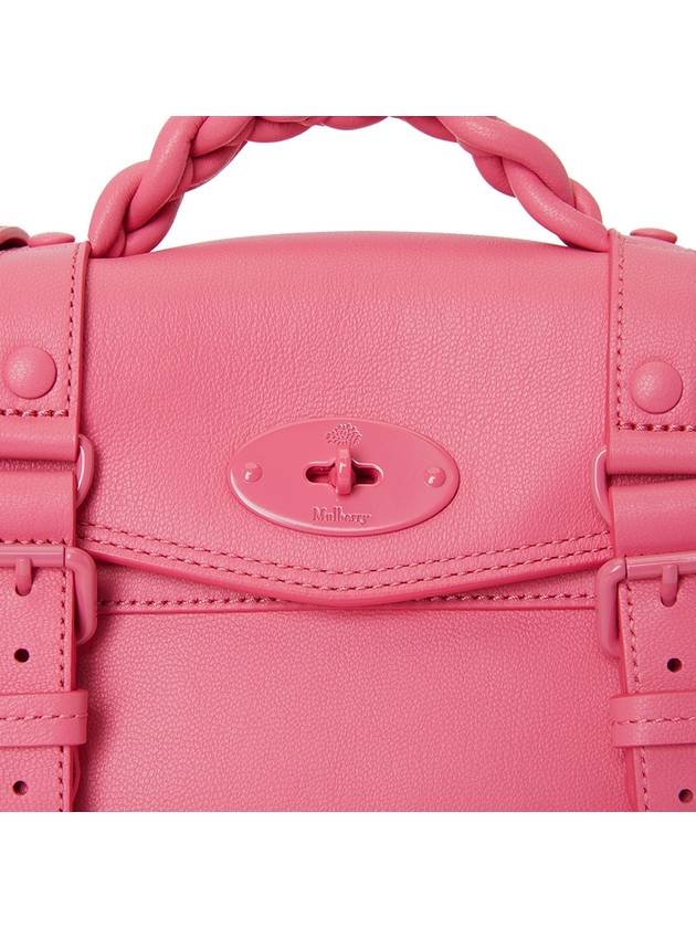 Women's Alexa Micro Classic Grain Mini Cross Bag Pink - MULBERRY - BALAAN 9