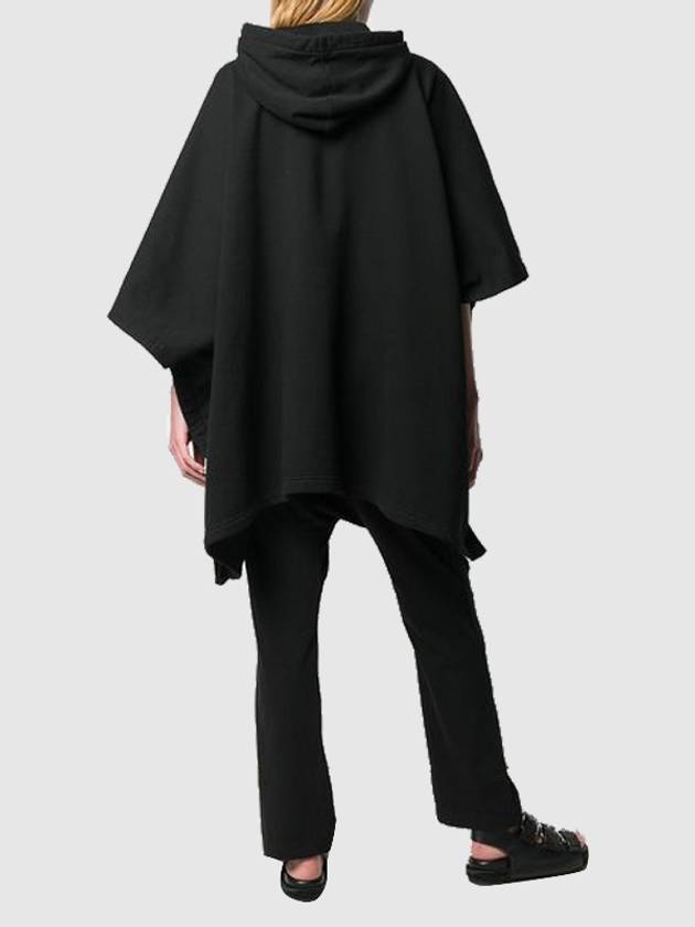 Dark Shadow Barbell Poncho Sweatshirt DS19S4234F 09 BLACK DAC003bk - RICK OWENS - BALAAN 10