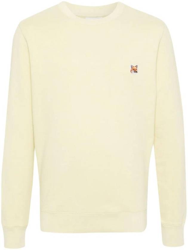 Fox Head Patch Regular Sweatshirt Yellow - MAISON KITSUNE - BALAAN 1