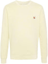 Fox Head Patch Regular Sweatshirt Yellow - MAISON KITSUNE - BALAAN 1