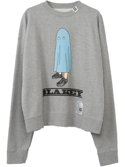 Blakey Print Sweatshirt Grey - MAISON MIHARA YASUHIRO - BALAAN 2