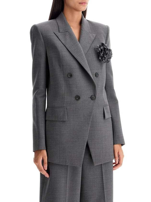 double-breasted wool stretch blazer - GIUSEPPE DI MORABITO - BALAAN 2