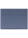 Logo Calfskin Card Wallet Blue - BALENCIAGA - BALAAN 5