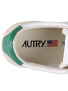 Men's Medalist Leather Low Top Sneakers Green Tab - AUTRY - BALAAN 9