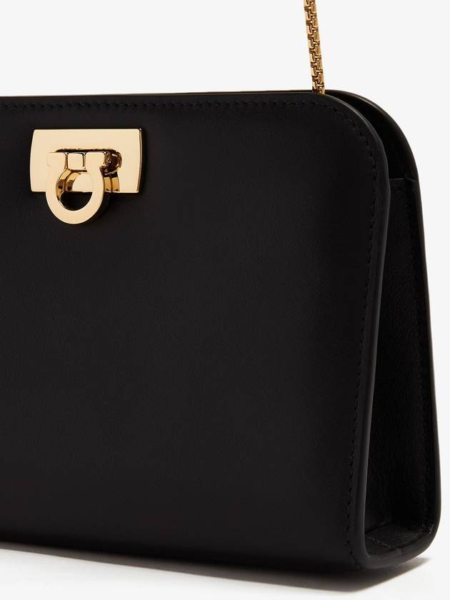 Diana Small Clutch Bag Black - SALVATORE FERRAGAMO - BALAAN 7