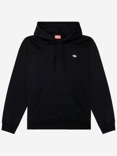 S Rob Doval PJ Oval D Patch Hoodie Black - DIESEL - BALAAN 2