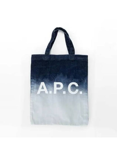 Bleached Denim Tote Bag Blue - A.P.C. - BALAAN 2